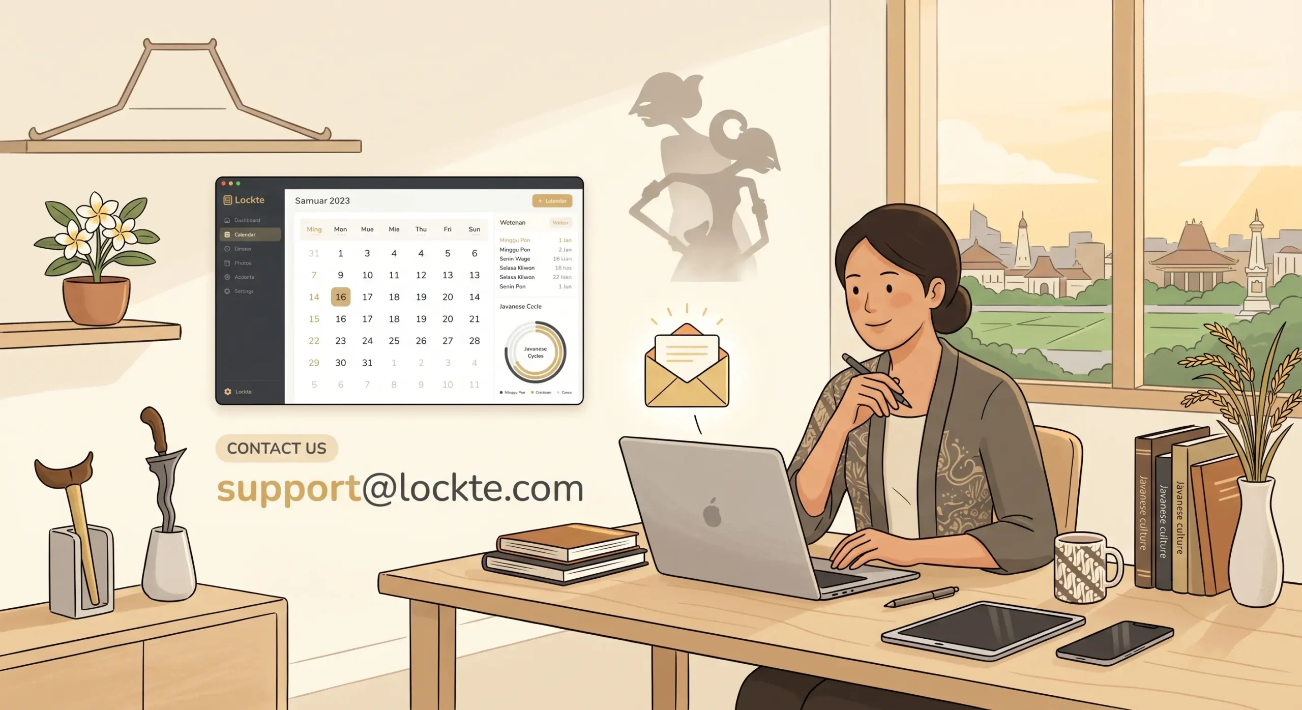 Kontak Lockte untuk masukan dan kerja sama resmi