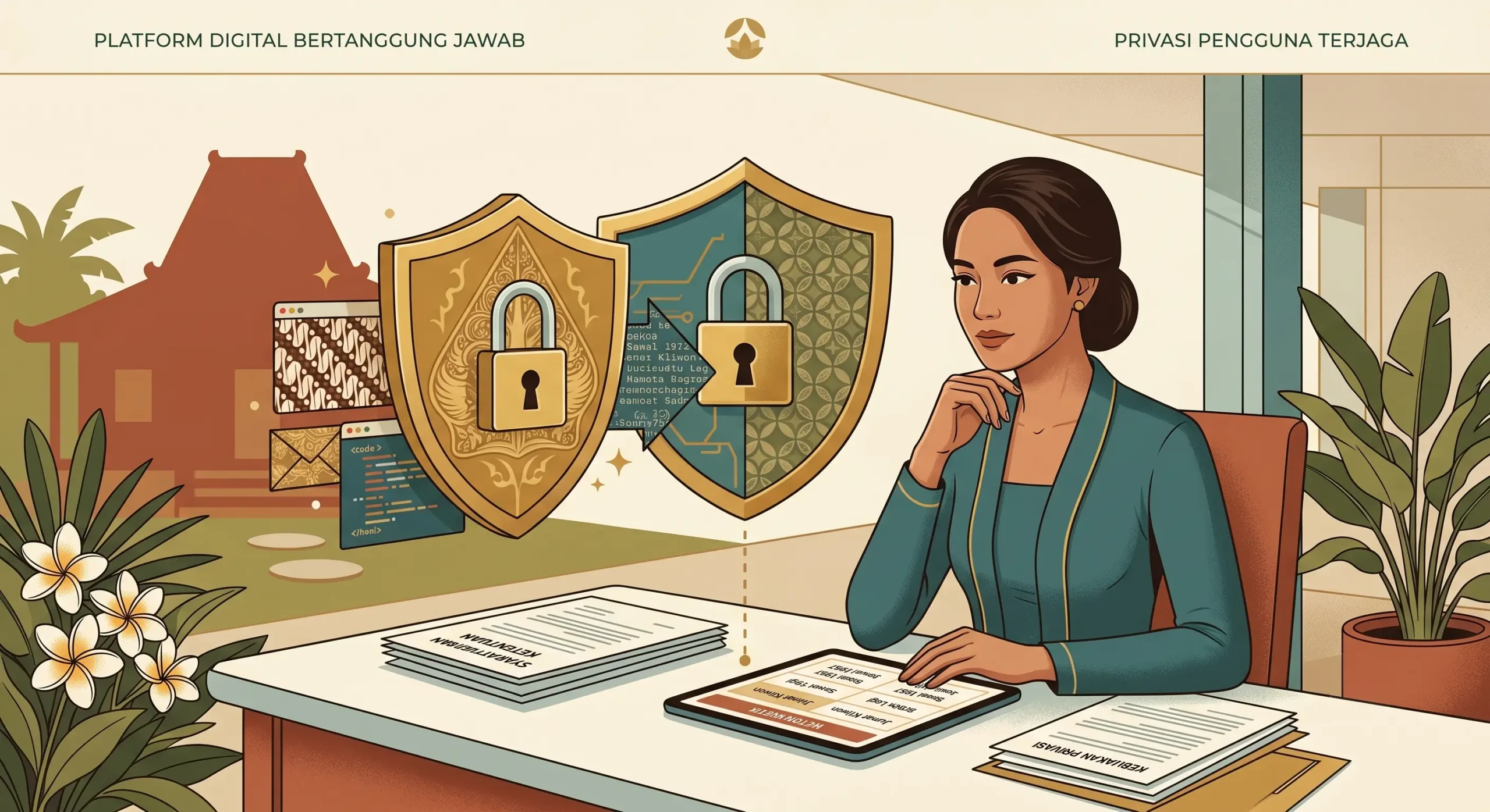 Perlindungan data pengguna pada layanan Lockte