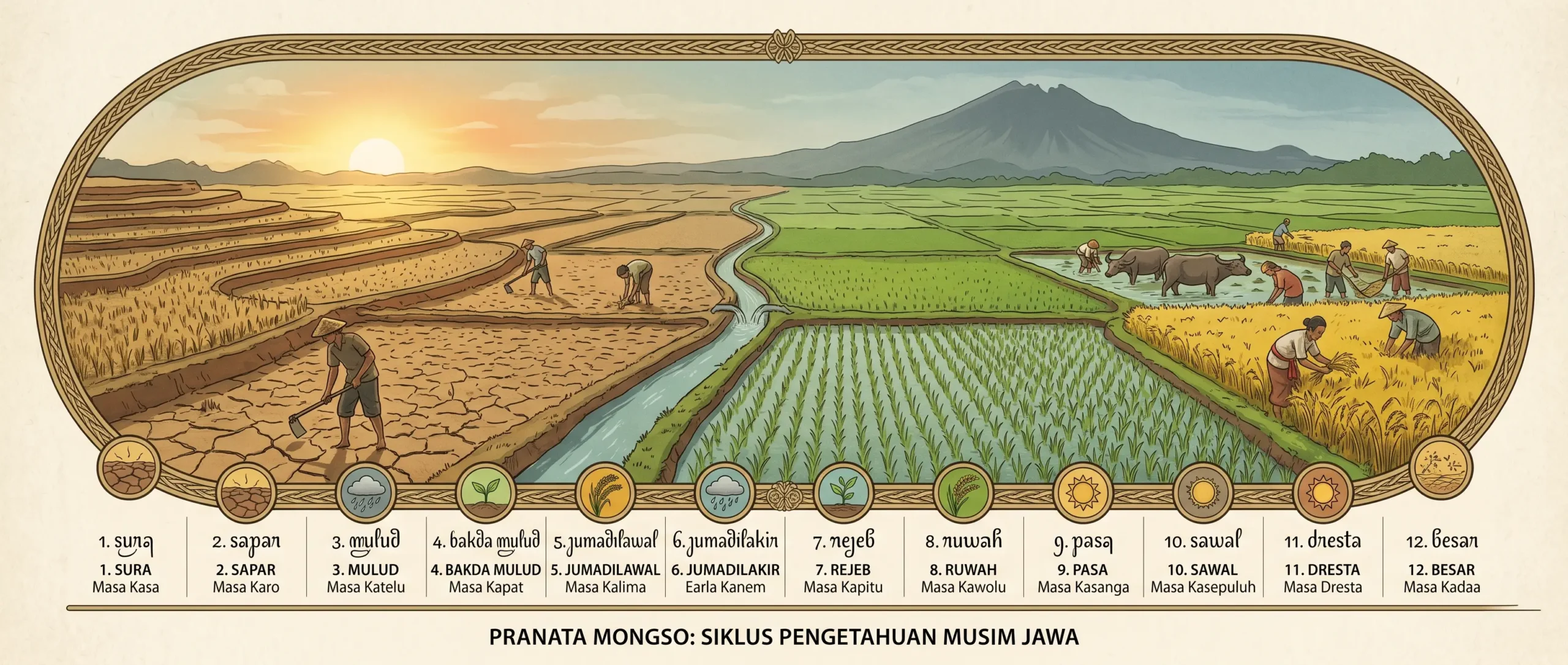 Pranatamangsa sebagai kalender musim Jawa