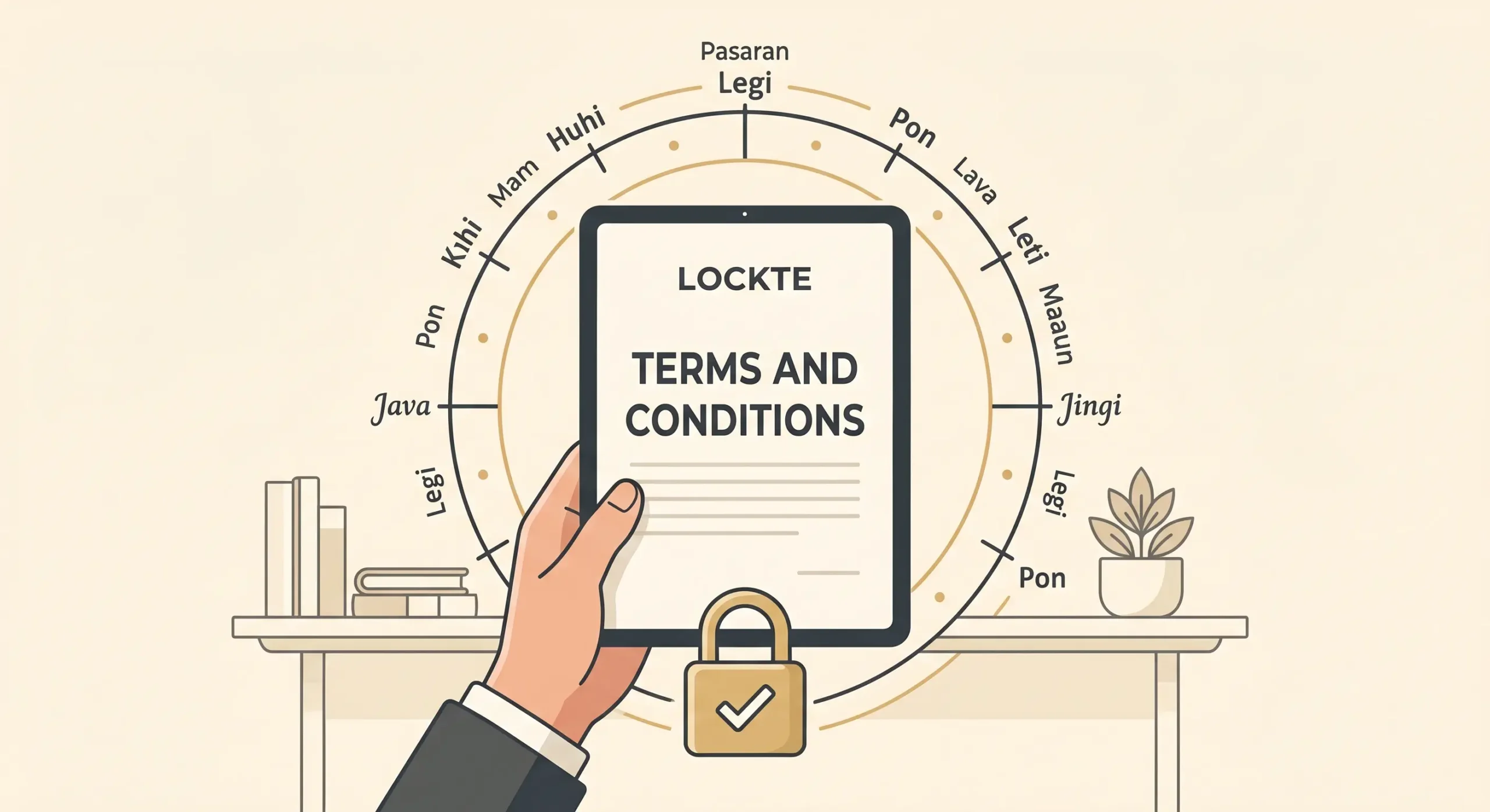 Syarat ketentuan Lockte untuk penggunaan layanan