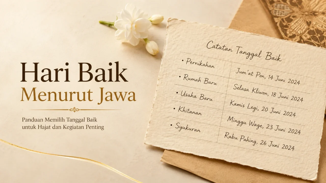Hari Baik Menurut Jawa