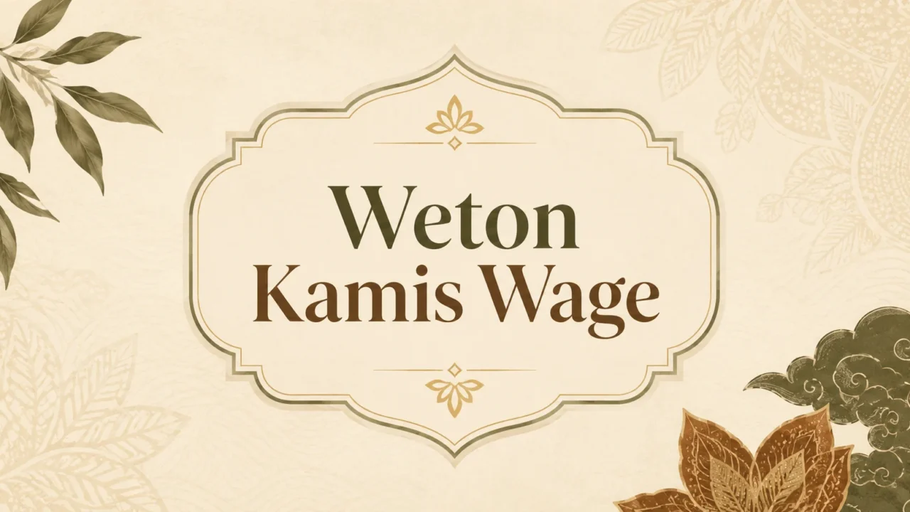 Thumbnail Weton Kamis Wage