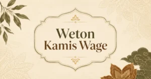 Thumbnail Weton Kamis Wage