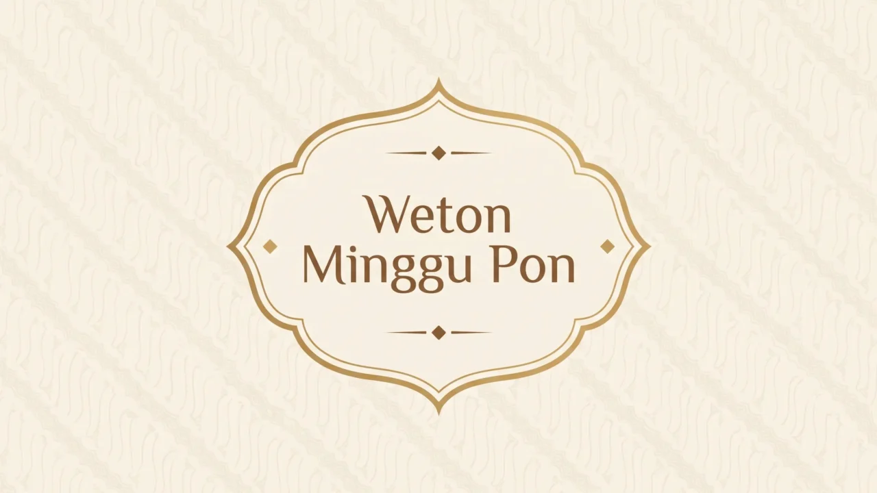 Thumbnail Weton Minggu Pon