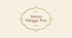 Thumbnail Weton Minggu Pon