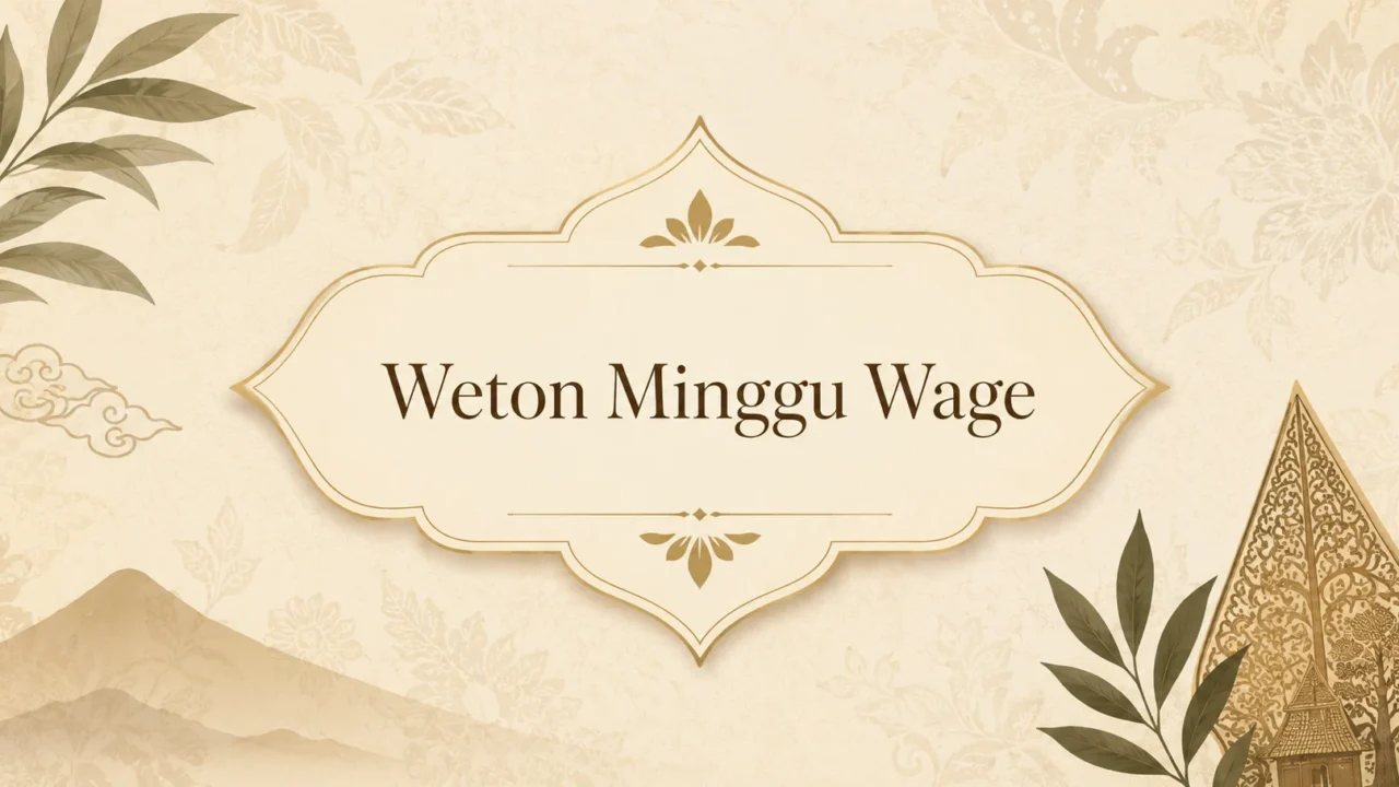 Thumbnail Weton Minggu Wage