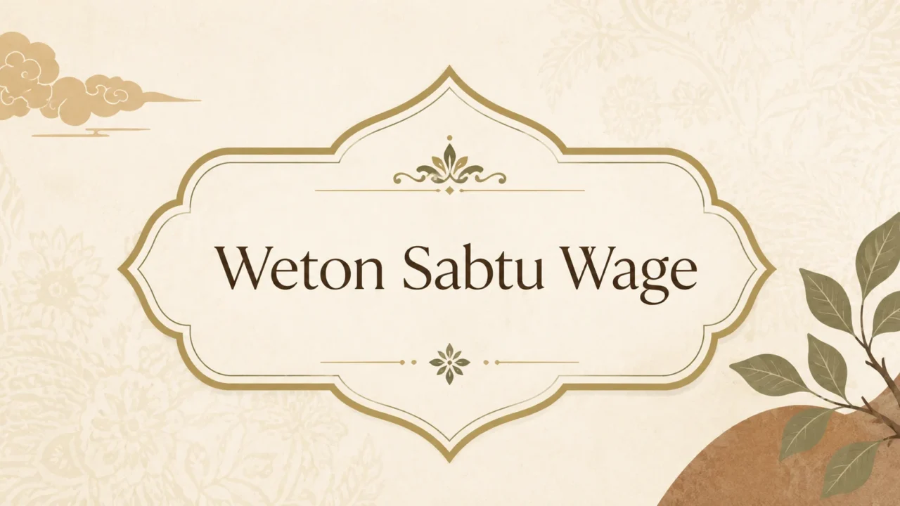 Thumbnail Weton Sabtu Wage