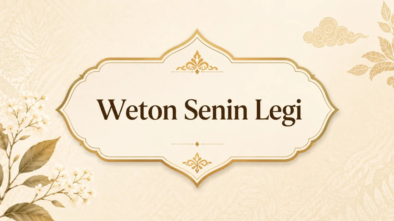 Thumbnail Weton Senin Legi