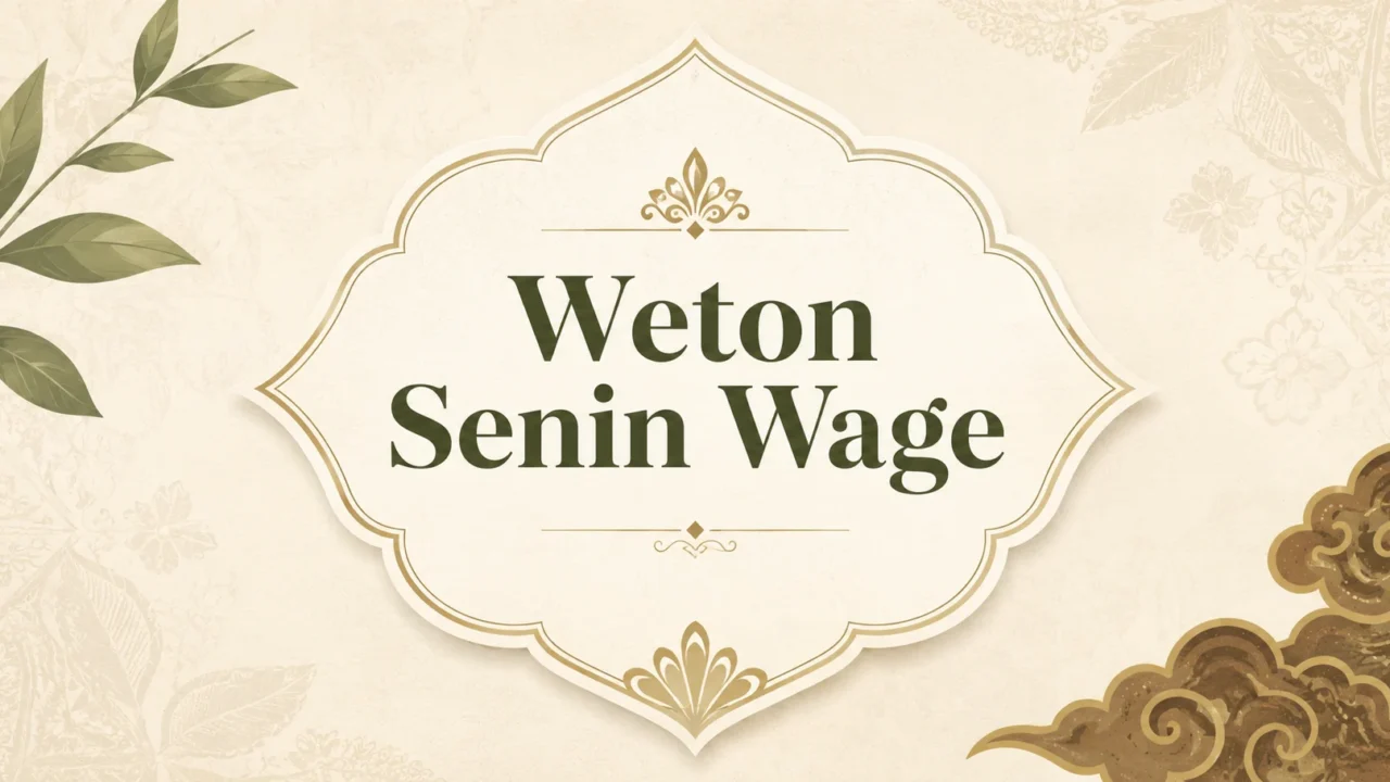 Thumbnail Weton Senin Wage
