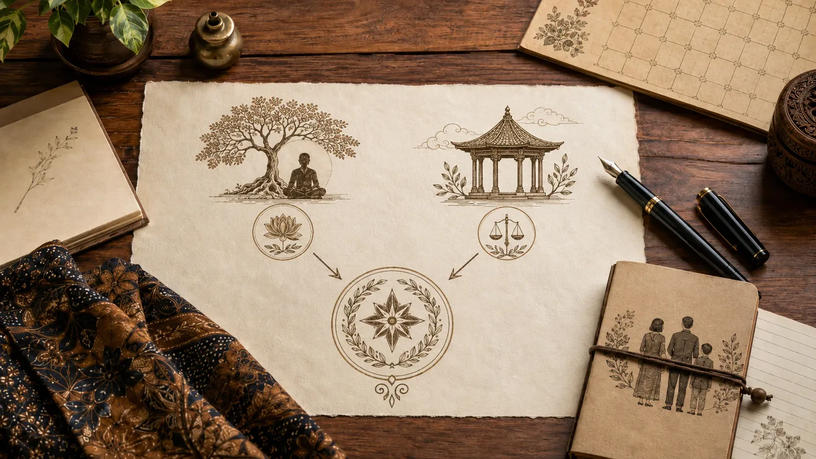 Ilustrasi neptu Selasa Pon dalam petungan Jawa