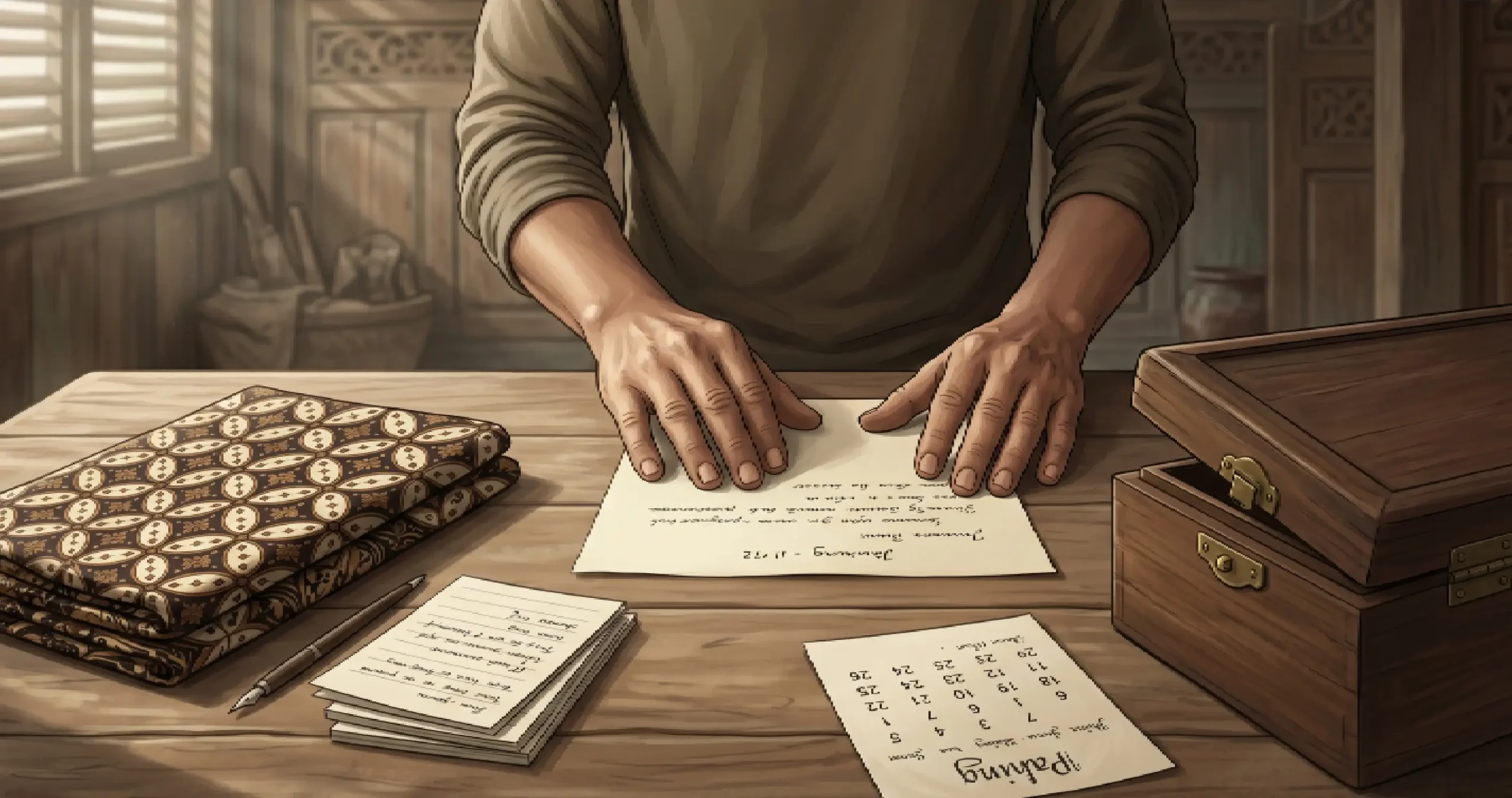 Ilustrasi weton Selasa Pahing dalam tradisi kalender Jawa