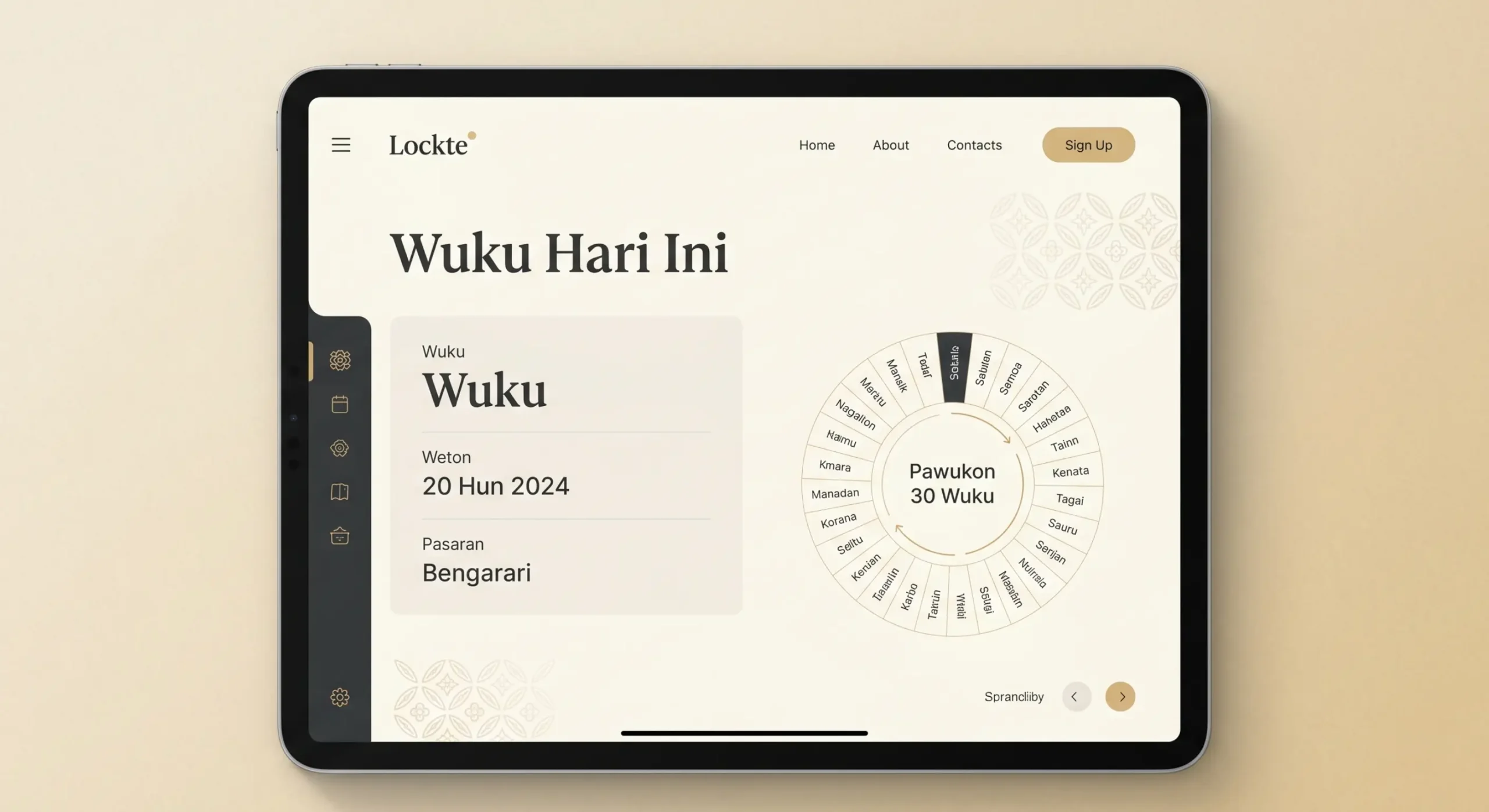 Wuku hari ini dalam kalender Jawa